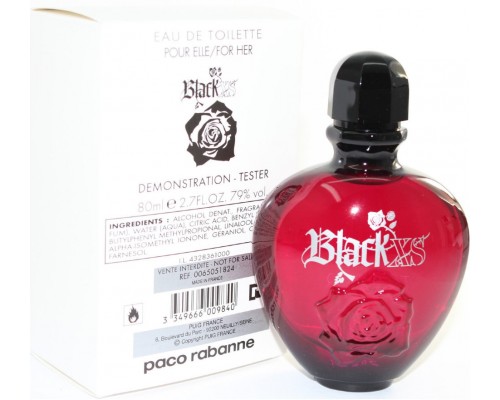 Туалетная вода Paco Rabanne "Black XS Pour Femme", 80 ml (тестер)