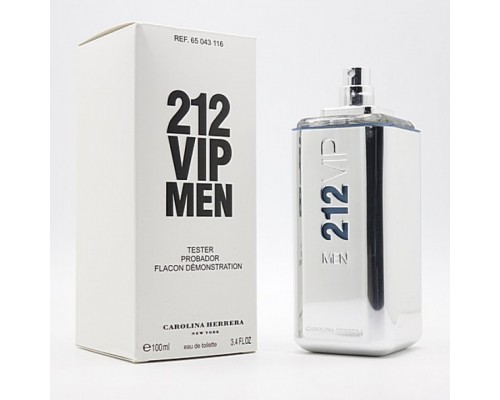 УЦЕНКА! (Мятая упаковка)Туалетная вода Carolina Herrera "212 VIP Men", 100 ml (тестер)